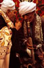 Le munshid (chanteur soufi) Ahmad al-Tuni apr�s sa prestation, fumant la chicha. Mouled de Sayyeda Zeinab. Le Caire. (munshid14)